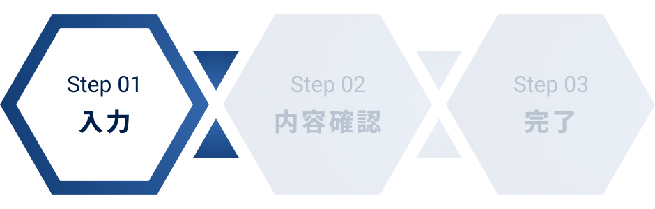 お問い合わせステップ